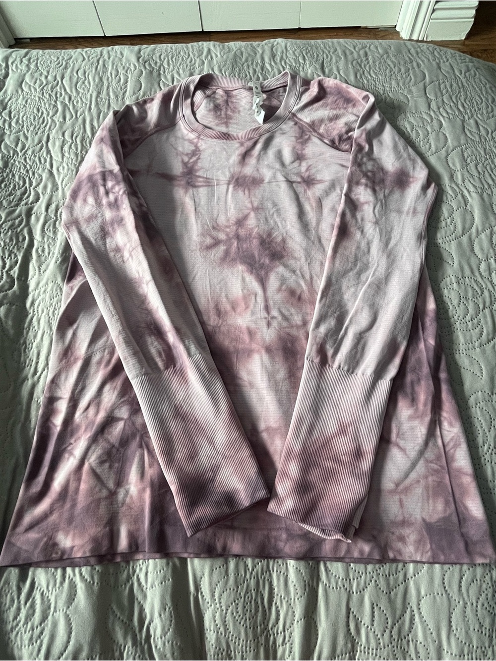 lululemon athletica Long Sleeve Tie-Dye Top - Light Pink. long Sleeve Swiftly.